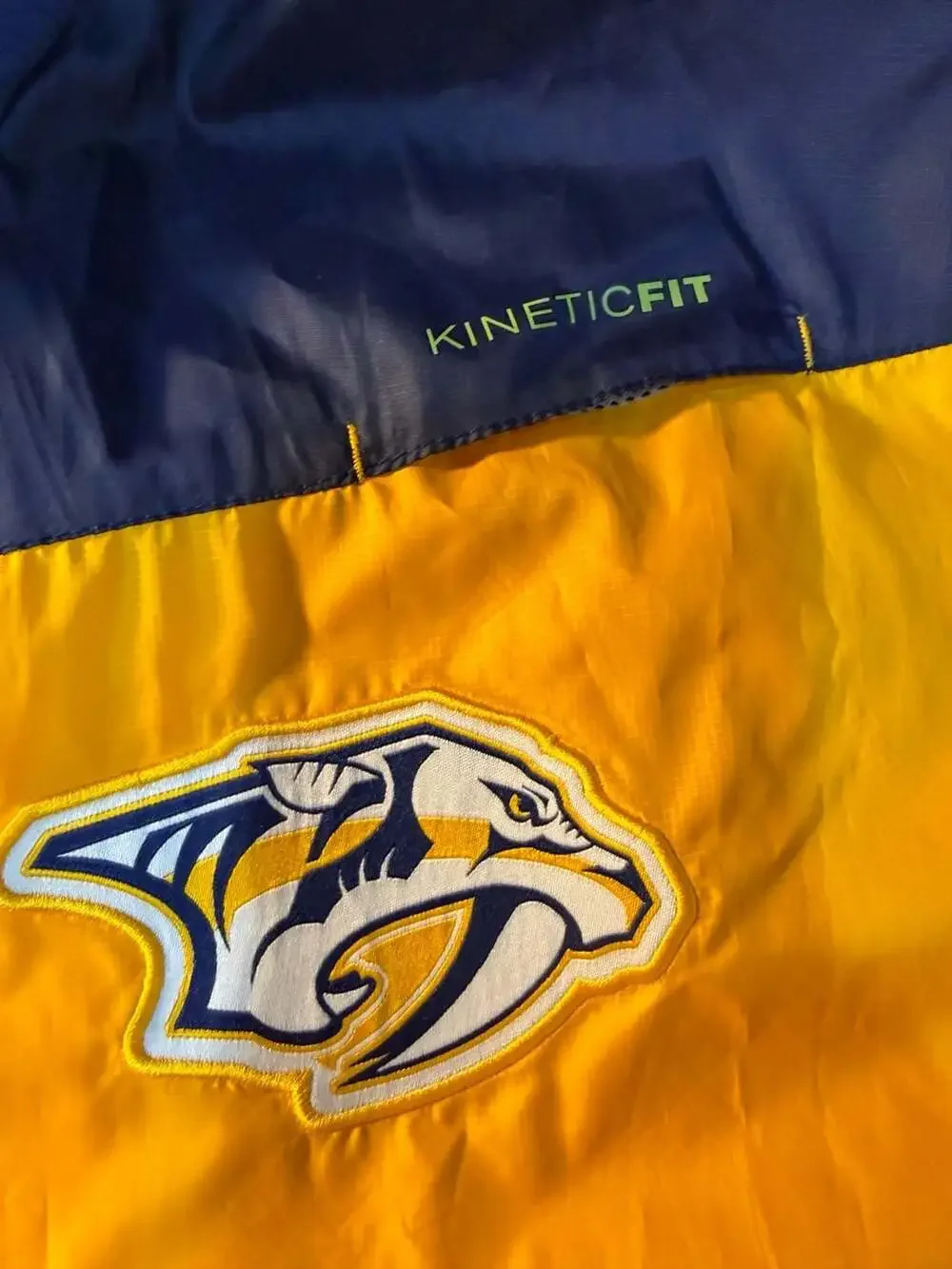 Reebok Nashville Predators Center Ice Collection Kinetic Fit Full Zip Jacket